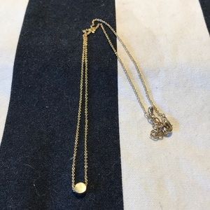 Gold dot necklace